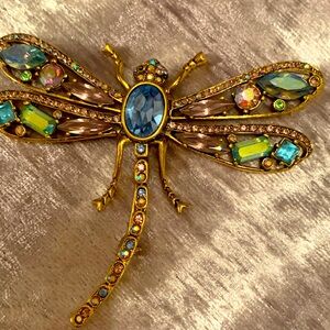 Gorgeous stone dragonfly vintage purchased at Saks Fifth Avenue